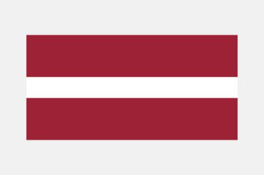 Letonya bayrağı orijinal renk ve oranlar