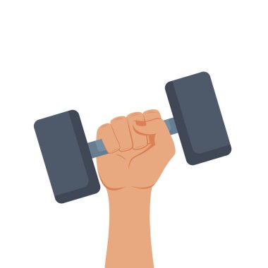 Beyaz arkaplanda büyük halterler var.