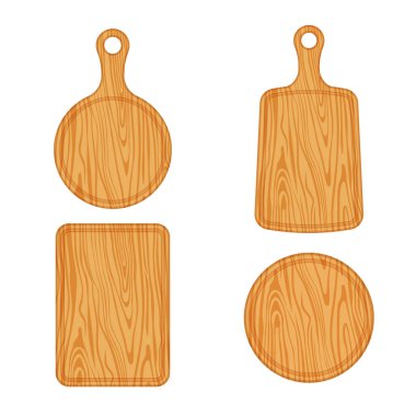 Kesme tahtası beyaz arkaplanda izole edildi