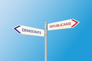 Siyasi çelişkilerin yol işareti