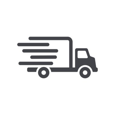 Teslimat arabası beyaz arkaplanda izole edildi