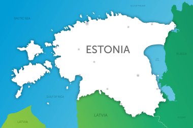 Estonya kağıt kesiminin yüksek kaliteli renk haritası