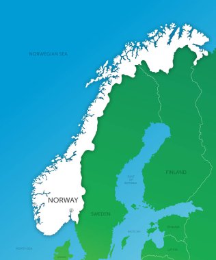 Yüksek kaliteli renk haritası Norveç kağıt kesimi
