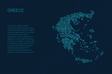 Tasarım için Yunanistan dijital piksel haritası