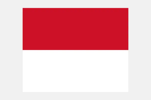 Monako bayrağı orijinal renk ve oranlar