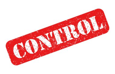 Kırmızı pul grunge denetimi izole edildi