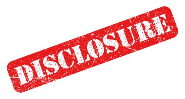 Açığa çıkarma kırmızı pul grunge izole