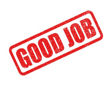 İyi iş damgası izole edildi