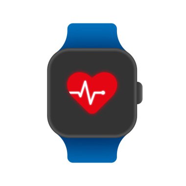 Beyaz arkaplanda izole edilmiş kalp atışları