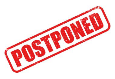 Ertelenmiş pul grunge izole edildi