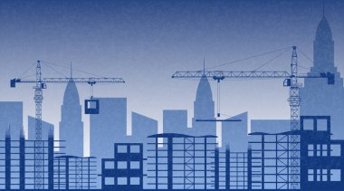 İnşaat halindeki binaların resmi