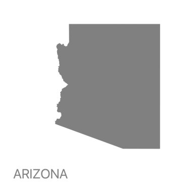 Arizona eyaletinin yüksek kaliteli detaylı haritası