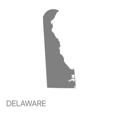 Yüksek kaliteli detaylı harita Delaware durumu