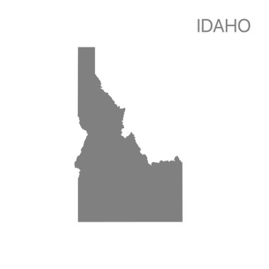 Yüksek kaliteli detaylı harita Idaho durumu