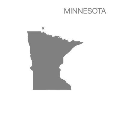 Minnesota eyaletinin yüksek kaliteli detaylı haritası