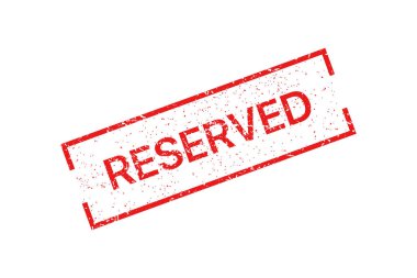 Beyaz arka plan üzerinde ayrılmış kırmızı pul