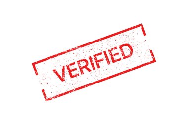 beyaz zemin üzerine kırmızı pul doğrulanmadı