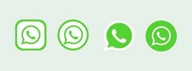 Whatsapp logo simgesi seti