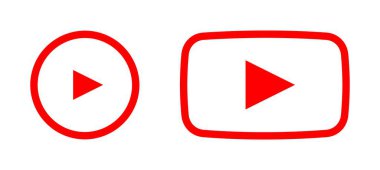 youtube simgesi, logo, sembol, vektör editör uygulama simgeleri.