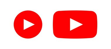 youtube simgesi, logo, sembol, vektör editör uygulama simgeleri.