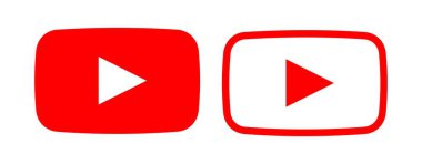 youtube simgesi, logo, sembol, vektör editör uygulama simgeleri.