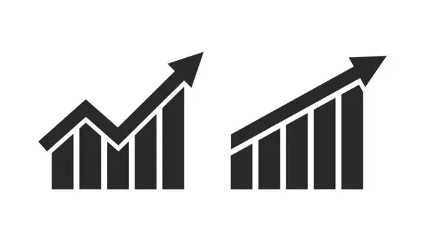 Grafik grafiğinin düz vektör illüstrasyonu