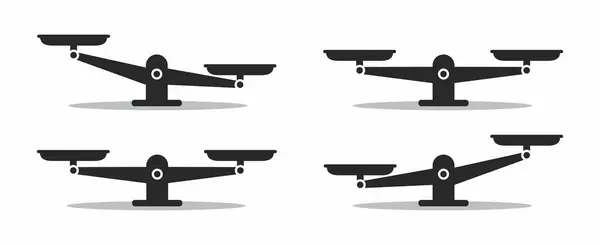 Ölçek ağırlığı siyah simge kümesi