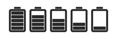 mobil pil logosu, pil simgesi belirleme vektörü.