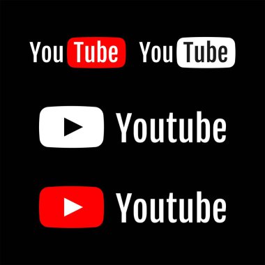 youtube simgesi, logo, sembol, vektör editör uygulama simgeleri.