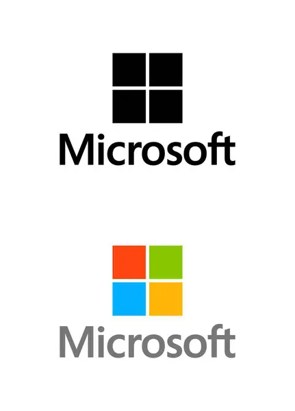 mikrosoft logo simgesi vektörü