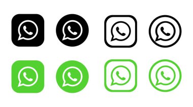Whatsapp logo simgesi seti