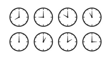 Saat logosu, saat vektörü