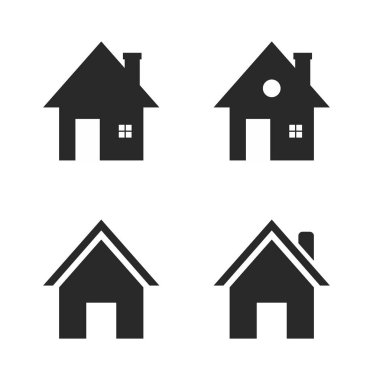 ev simgesi logo vektörü