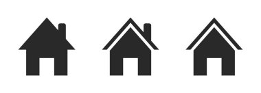 ev simgesi logo vektörü