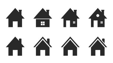 ev simgesi logo vektörü