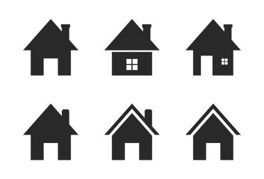 ev simgesi logo vektörü