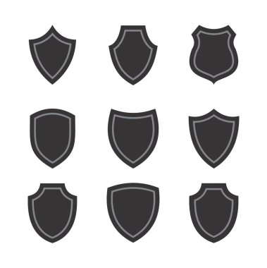 Kalkan simgeleri koruma vektörü ayarlandı, kalkan güvenlik simgeleri ayarlandı.