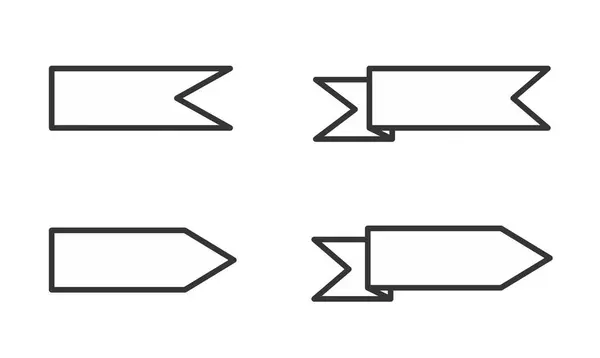 Kurdele monokrom set vektör koleksiyonu