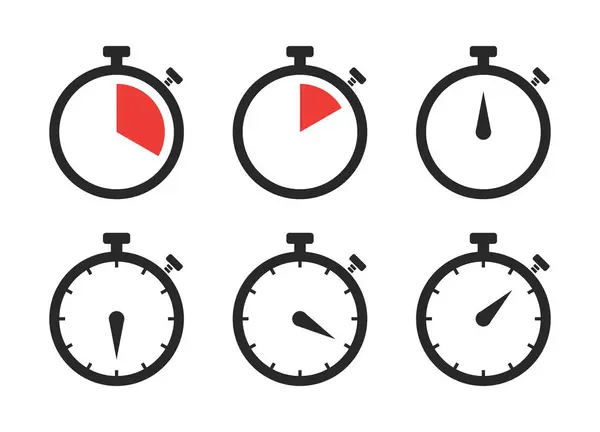 Kronometre logosu simge vektörü