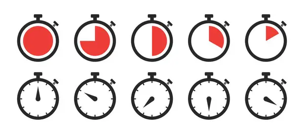 Kronometre logosu simge vektörü