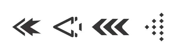 Siyah Renkli Ok Vektör Paketi