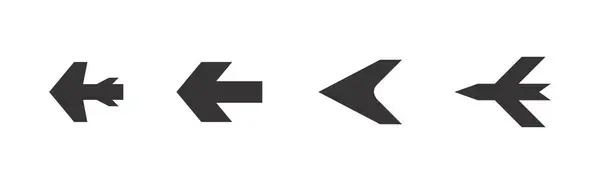 Siyah Renkli Ok Vektör Paketi