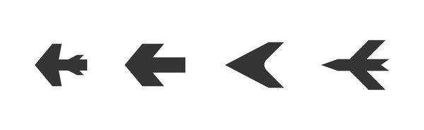 Arrow Vector Pack on Black Colour