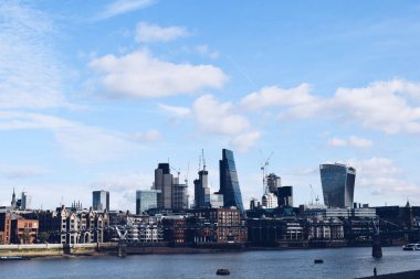 25 Ekim 2017 'de Londra' da şehrin panoramik görüntüsü