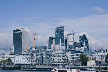 25 Ekim 2017 'de Londra' da şehrin panoramik görüntüsü