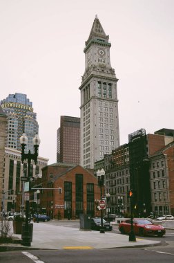 13 Şubat 2020 'de Boston, ABD' de finans bölgesi