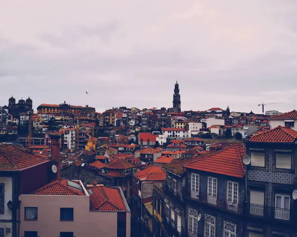 2018 포르투갈의 포르투 도시의 파노라마 — 스톡 사진