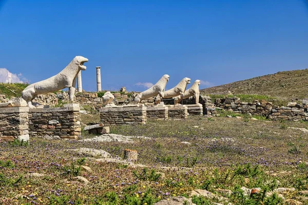 The island of Delos in Greece