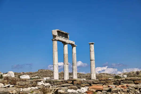 The island of Delos in Greece