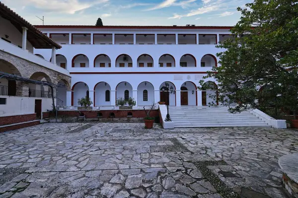 Yunanistan 'ın antik kentinin eski taş duvarı